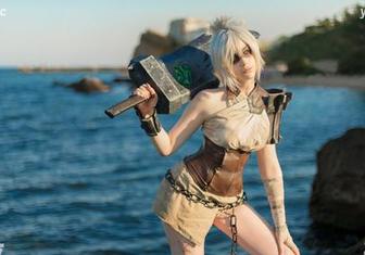 Sayathefox的2B白裙：这是一场视觉的“白裙儿小尾巴”写真分享会！